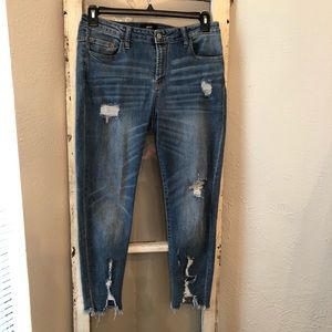 Vervet Distressed Skinny Ankle Jeans Size 30